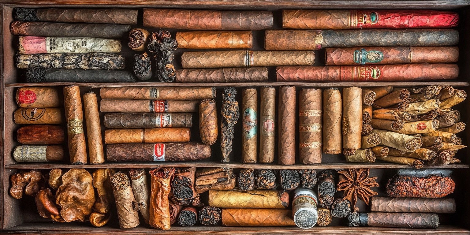 Premium cigar collection at Rocco's Cigar Bar